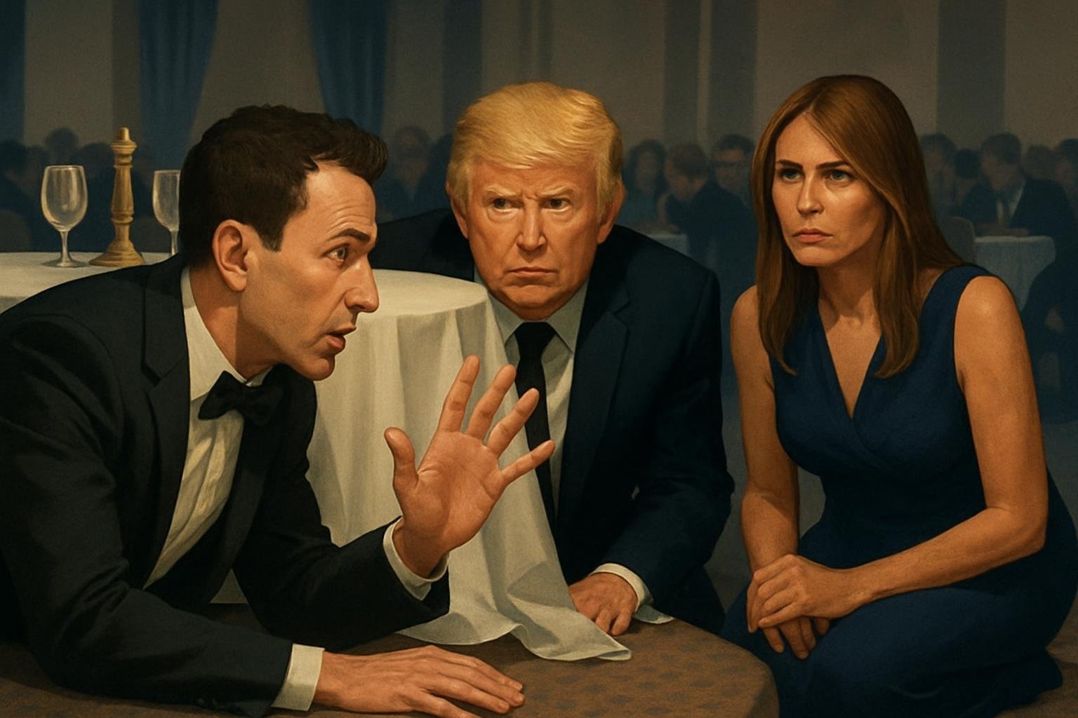 Performer recalls locking eyes with Trump while seeking cover during shooting