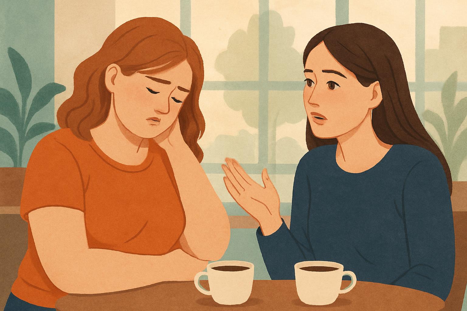 How do I respond to my friends when they criticize their own weight and looks?